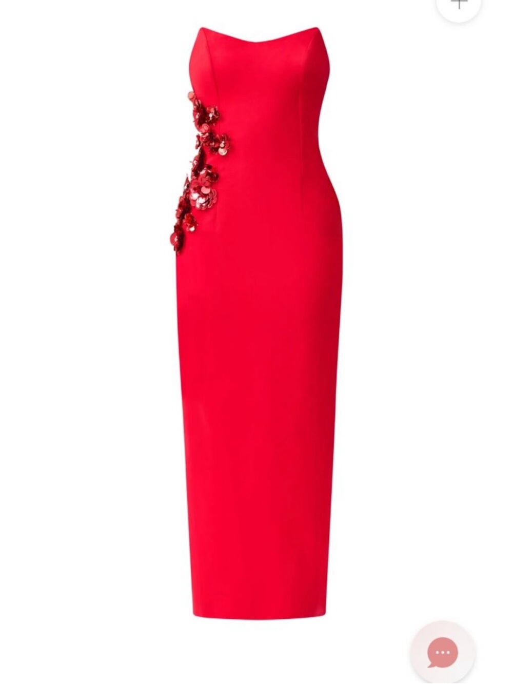 elliatt yasmine red strapless 3d flower detail strapless maxi dresss size XL NEW - Picture 11 of 12